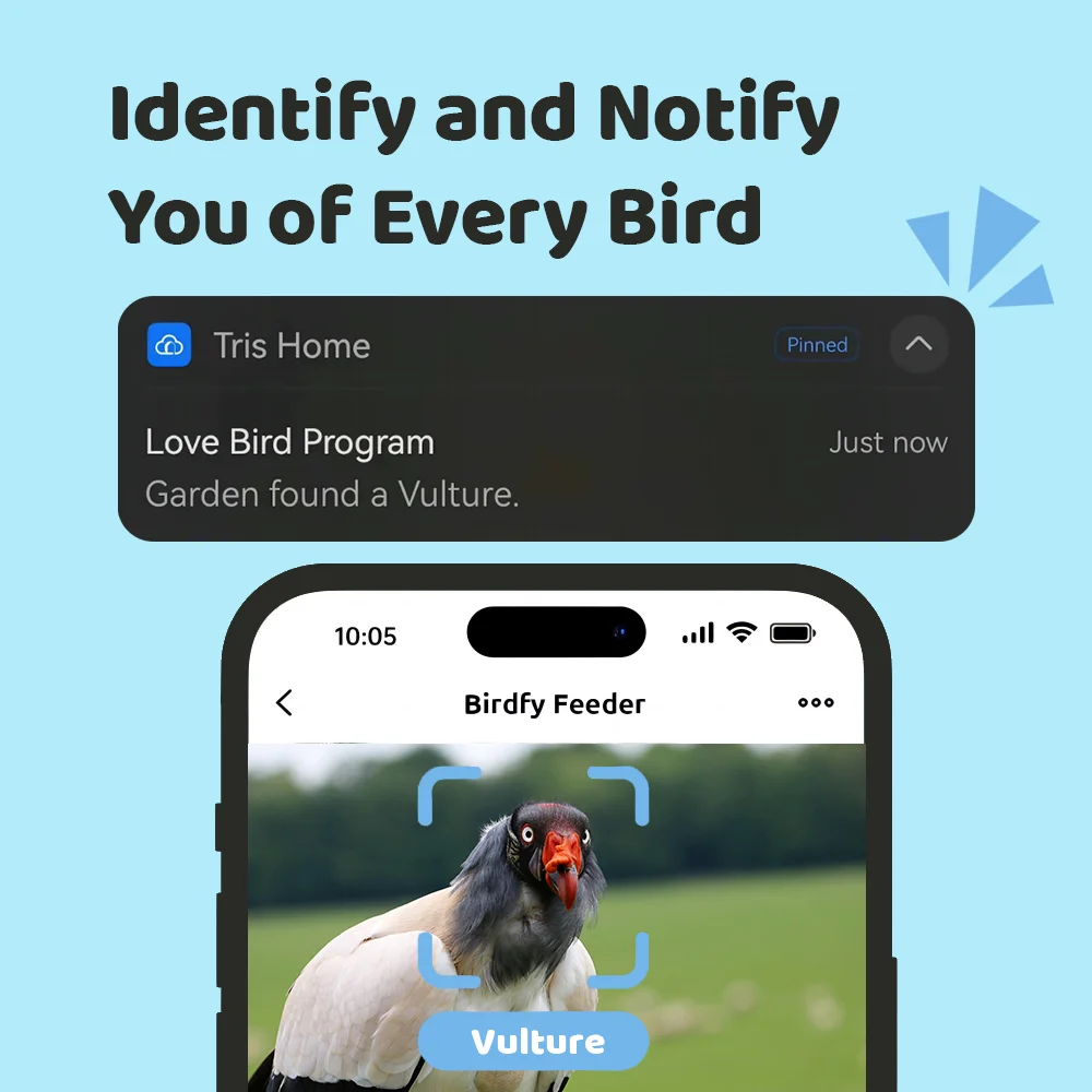 Smart Bird Feeder Camera with 4MP 130°Wide Angle Camera AI Identify Bird Species, with Solar Panel, Auto Capture Bird 2K Videos
