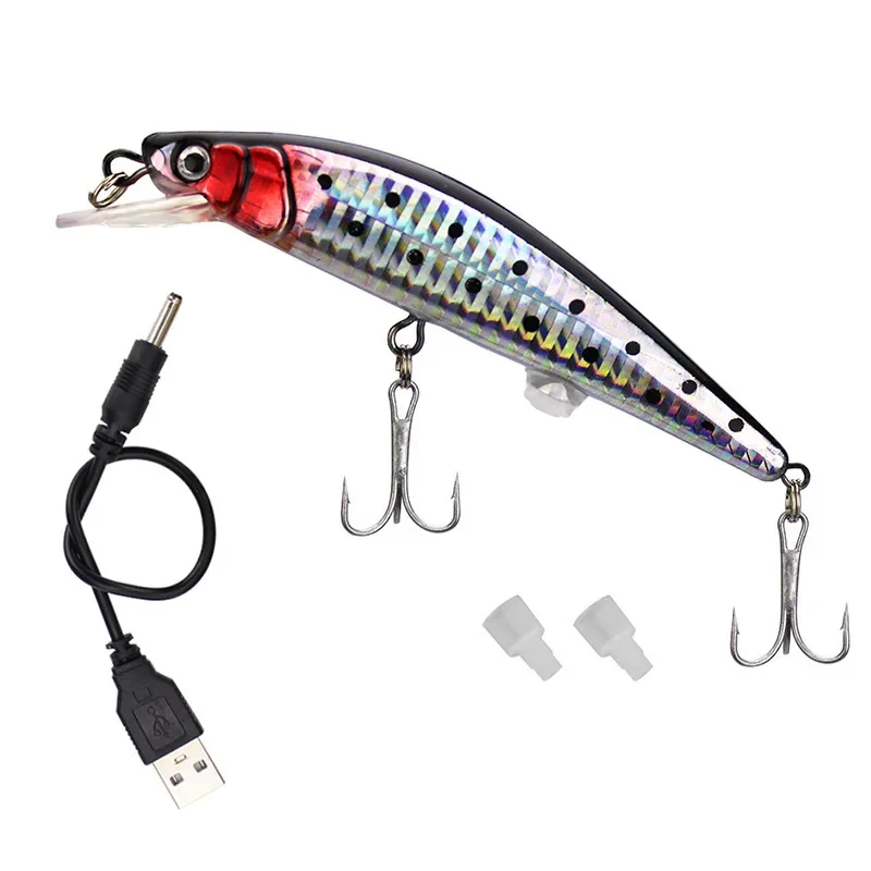 

Electric Lure USB Charging Fake Fish Bait Electric Simulation Fish Luminescence Biomimetic Fish Bait Route Sub Fishing Accessori