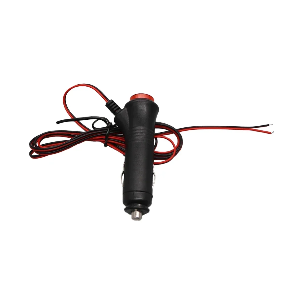 Adapter Power Cord Installation On Off Switch Power Socket 1.5M Black+red Cord Fitment For 12V Cars Convenient