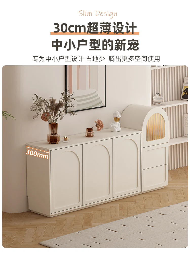 Sideboard Cabinet Large Capacity Wall Storage Cabinet New Living Room Corridor Aisle Curio Cabinet 30