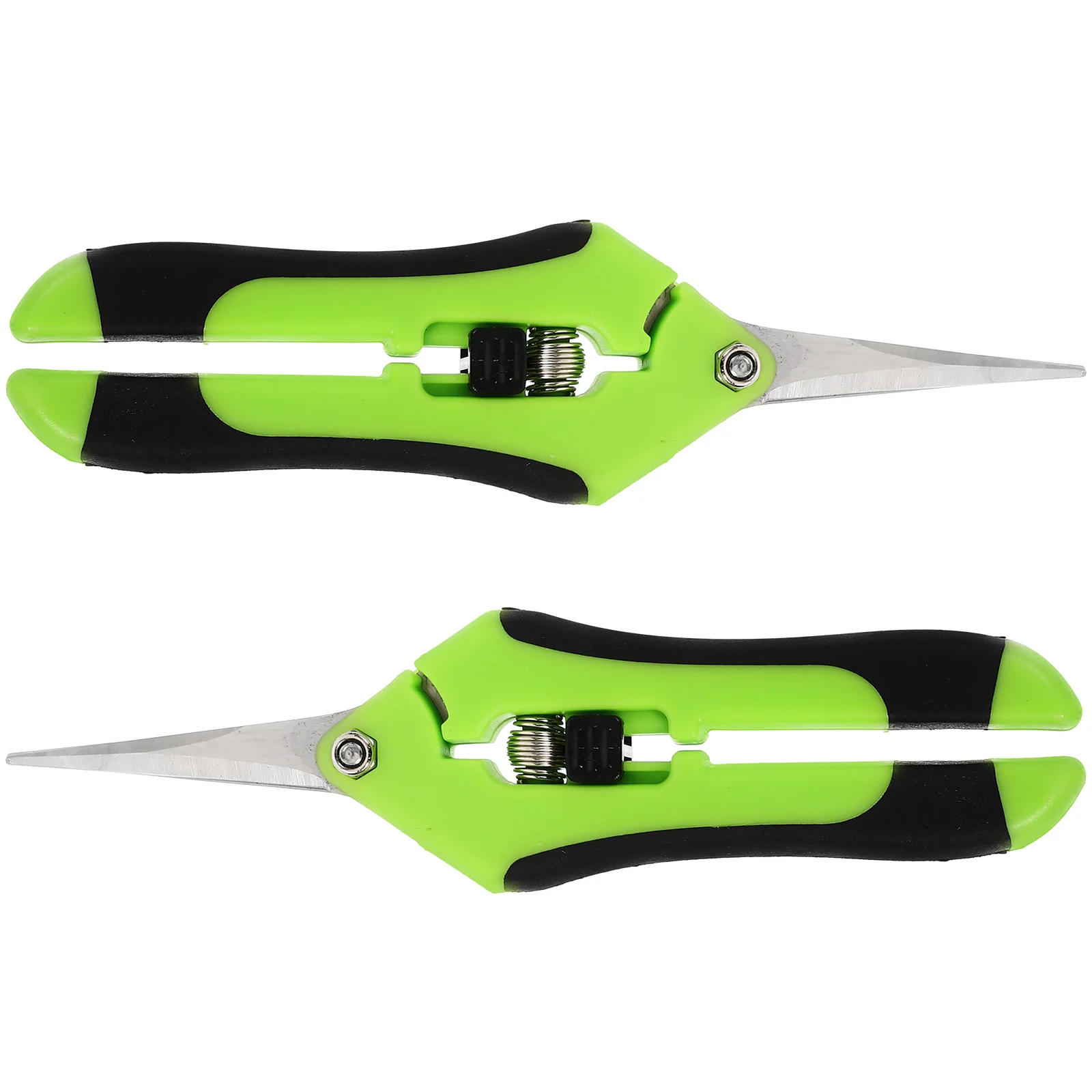 

2Pcs Stainless Steel Garden Pruning Shears Portable Professional Plastic Handle Trimming Branches Hedges Orchards Small Trees