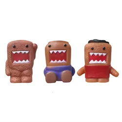 Domo Kun Figure Toy Set of 3 Pieces Cute Kawaii Anime PVC Figure Dolls Kids Toys for Children Christmas Birthday Gift