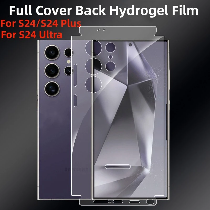 Full Cover Back Hydrogel Film For Samsung Galaxy S24 Ultra Matte HD Clear Screen Protector Film S24Plus S23+ S23 Ultra Not Glass