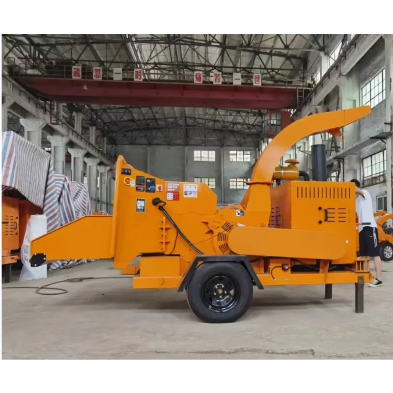 High Efficiency Wood Chipper Machine Customized Diesel Engine Retail Forestry Crusher Wood Chipper Shredder Machine for USA