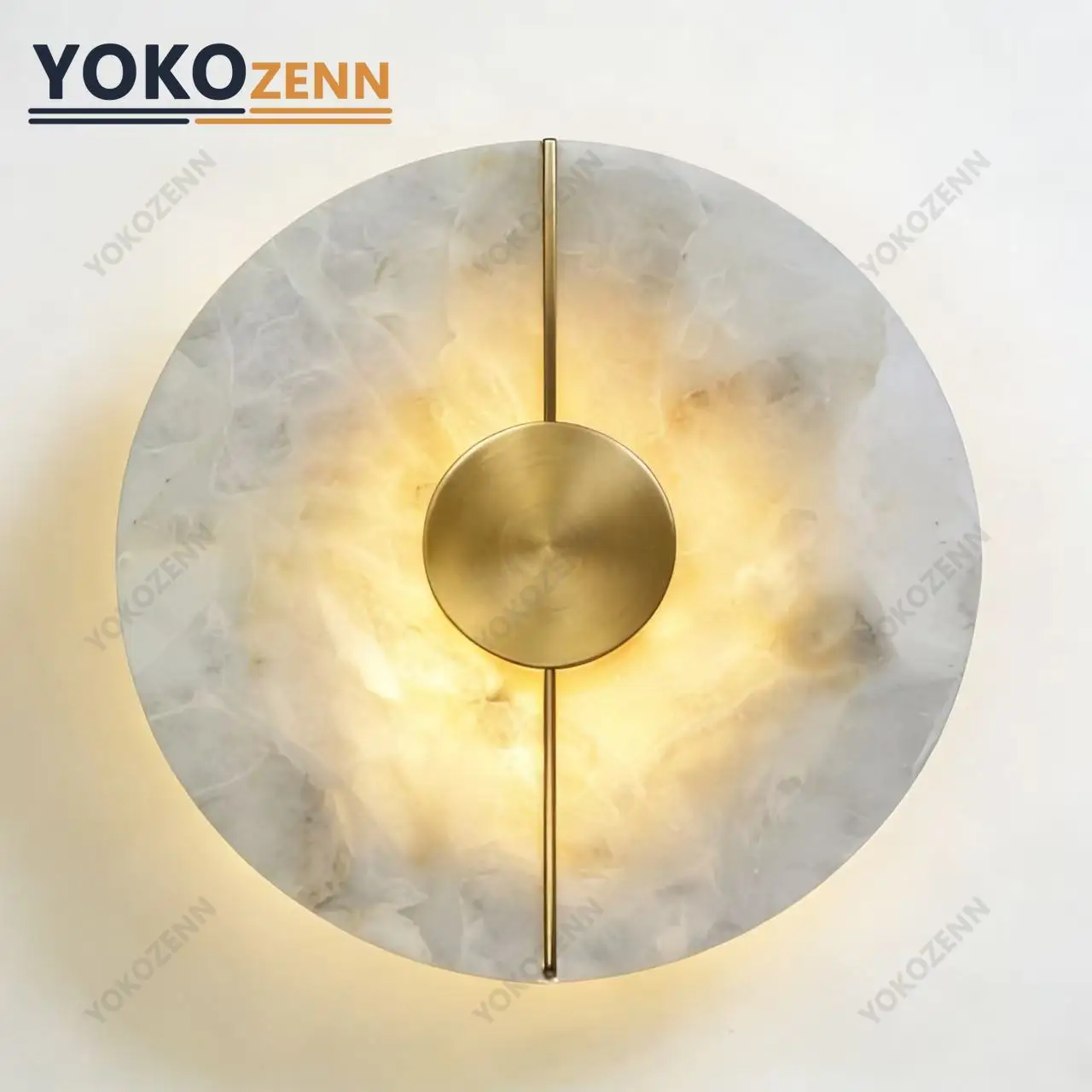 

Yoko Luxury Creative Marble Wall Light - Elegant Alabaster Sconce for Bedroom Bedside, Living Room & Indoor Aisle Decor