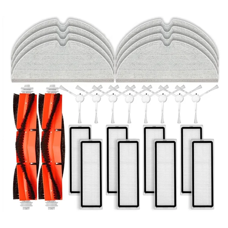 EAS-Für Xiaomi Mijia 1C 2C 1T, Für Dreame F9, STYTJ01ZHM Ersatzteile Zubehör Wichtigsten Seite Pinsel hepa-Filter Mopp Tuch