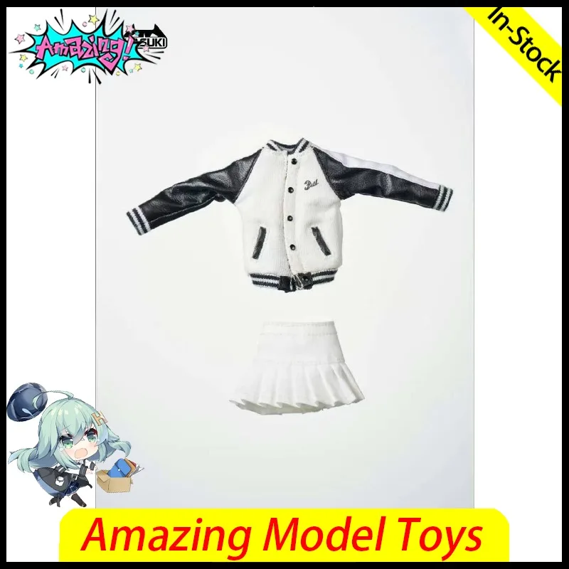 HASUKI 1/12 CS014 Mobile Suit Girl Baseball Jacket Pleated Skirt Clothes Set Accessory For Snail Shell 6