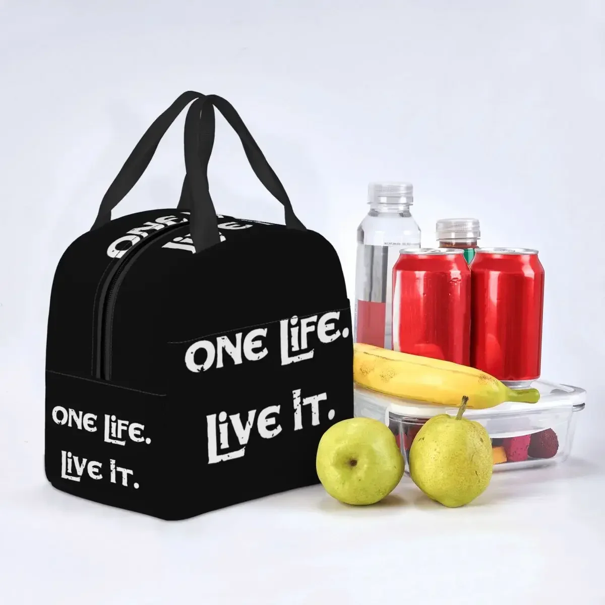 One Life Live It Thermisch Geïsoleerde Lunch Tassen Vrouwen Hervat Lunchcontainer Voor Werk School Reizen Multifunctionele Food Box