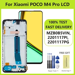 Super AMOLED Display MZB0B5VIN 2201117PI 2201117PG LCD For Xiaomi Poco M4 Pro 4G LCD Touch Screen Digitizer Assembly