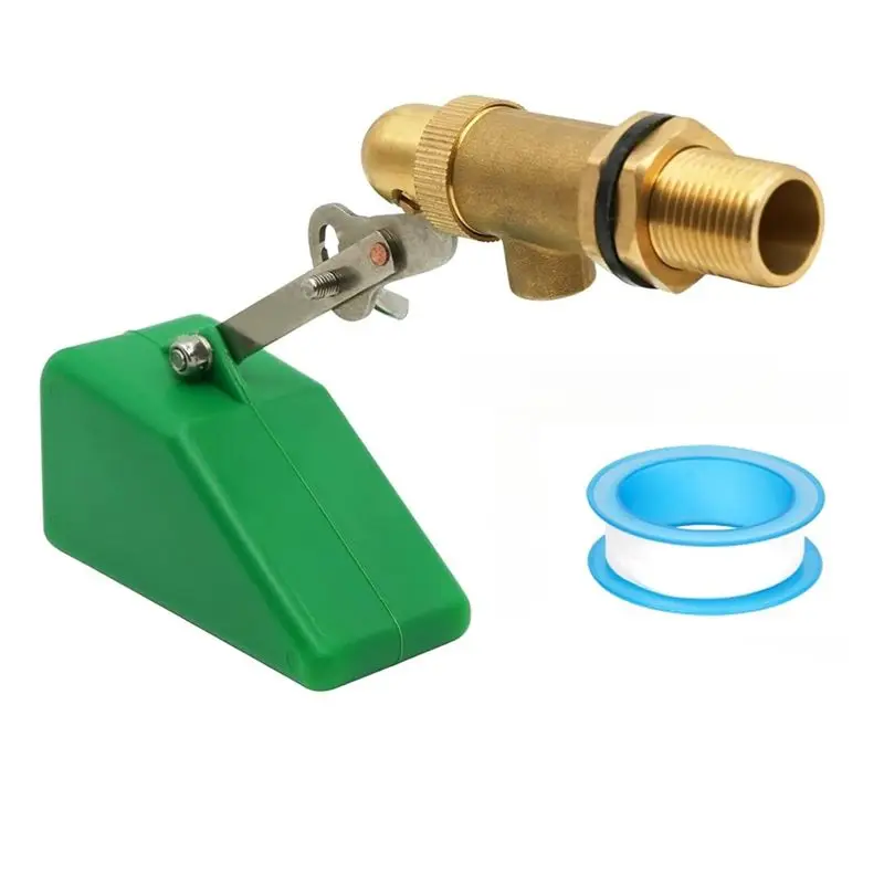 A01F-For Water Tank Brass Float Valve, 1/2Inch Float Ball Valve With Adjustable , Auto For Water Level Control
