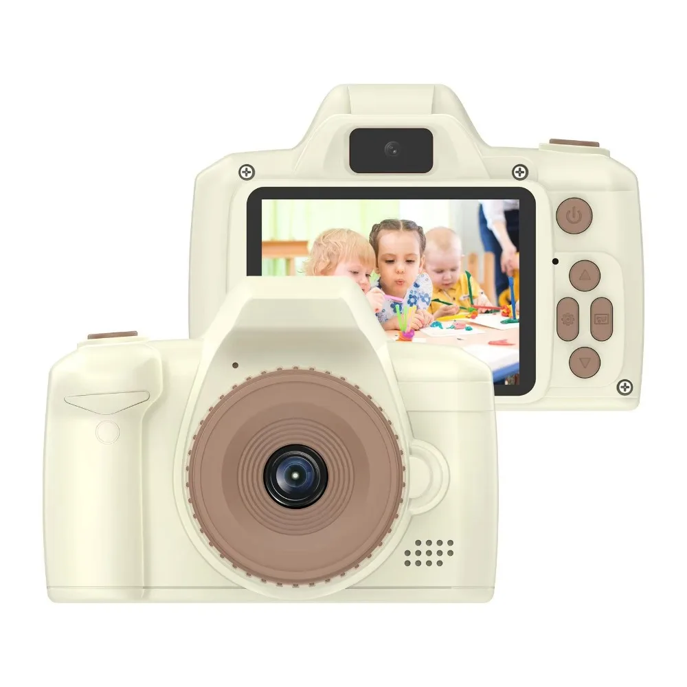 Kids Camera Toys Long Lens Cartoon 1080P 2.4 Inch Screen Photo Record Life Mini Child Camera Toys for Girls Boys Birthday Gifts