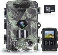 24MP 2.7K Trail Camera IR LED Night Vision 0.2s Motion Activated 120 Detecting Range Waterproof Garden Watching Nature Scouting