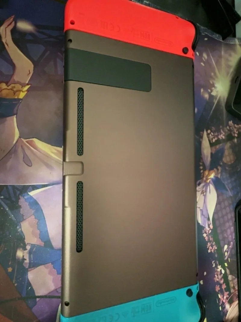 For Aluminum‑Alloy Replacement Housing Shell Cover, Metal Back Plate For Joy‑Con Controller, Compatible With  OLED Console