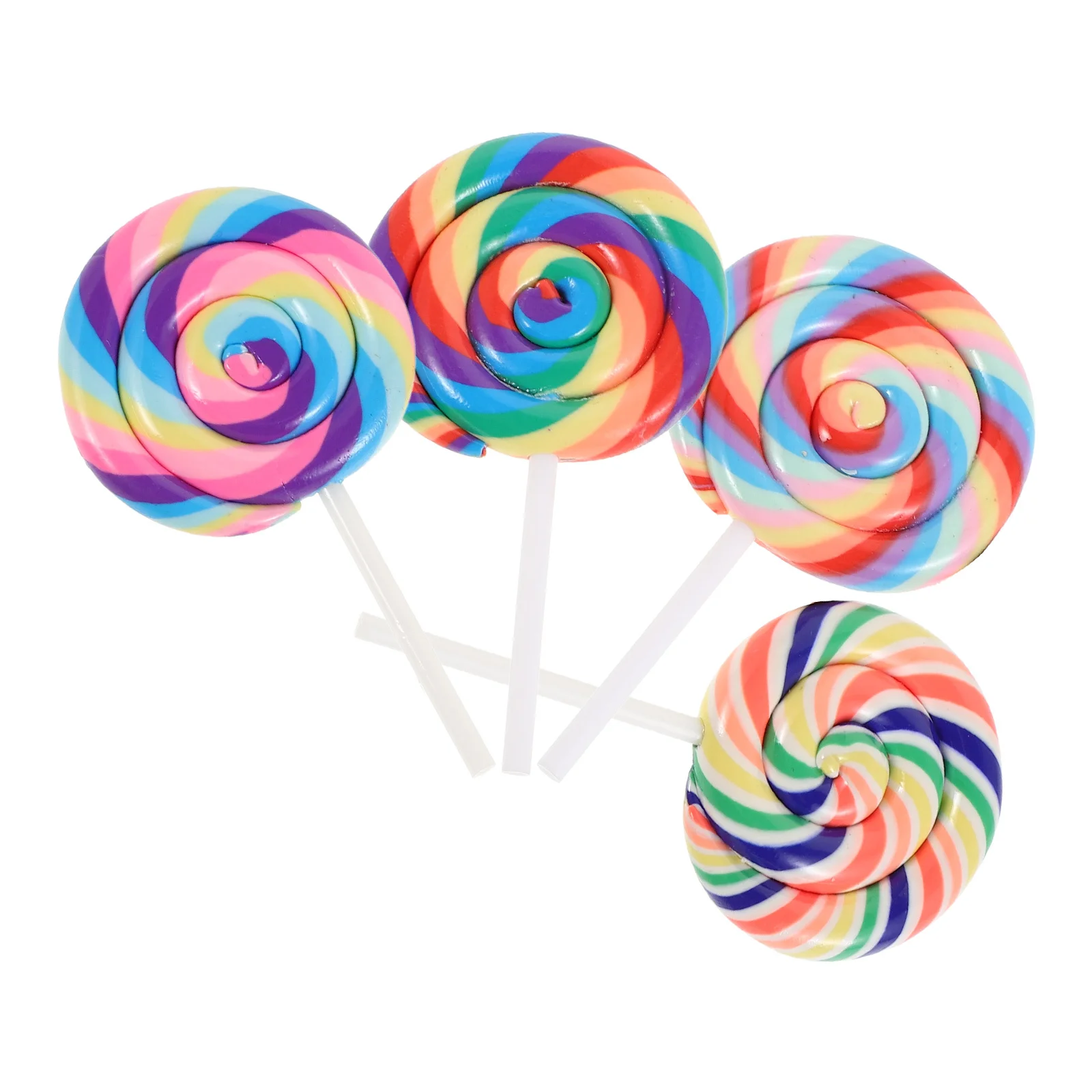 

2pcs 2 PCS Lollipop Prop Fake Cotton Candy Christmas Decoration Artificial