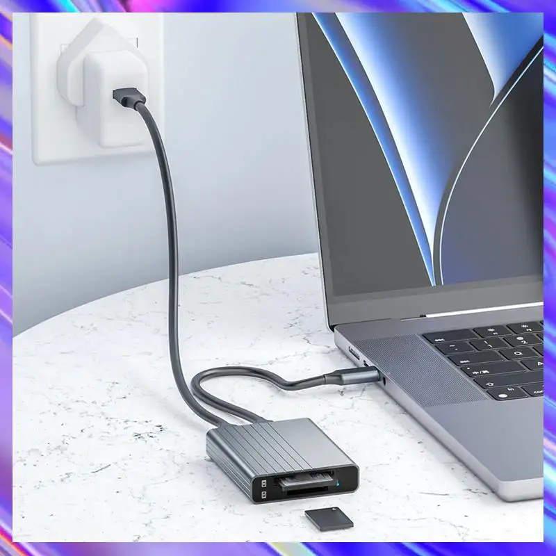 

A98Z Cfexpress Memory Card Type B + Type A 2-In-1 USB 3.1 Gen2 10Gbps Card Reader Adapter Dual Slot With USB C / USB A