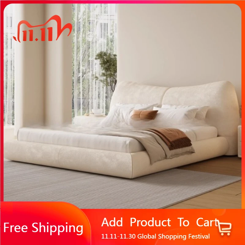 

Tatami Bedroom Bed Princess Sleeping Safe Sofa Floor Tatami European Bed Double Modern Letto Matrimoniale Lounge Suite Furniture