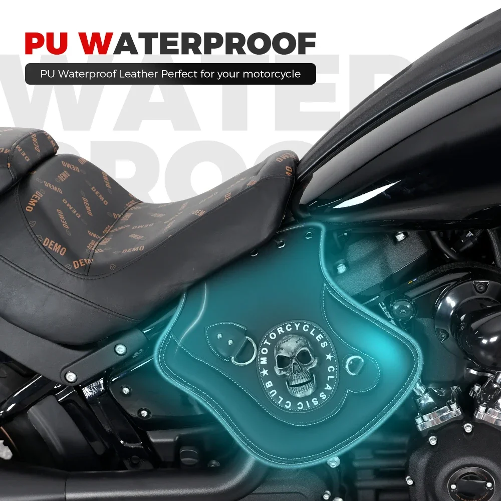 Motorfiets PU Leer Voorste Warmte Zadel Schild Deflectors Voor Kawasaki Voor Touring Road Glide Sportster Dyna Softail Voor Yamaha