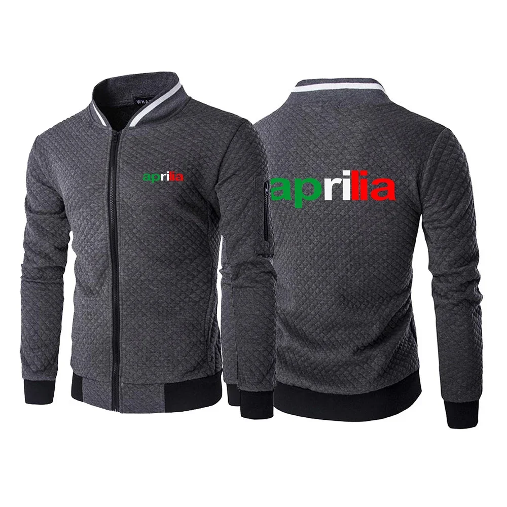 Motorrad Aprilia Print Herren Hoodies 2024Sweatshirts Patchwork Hoody Fleece Trainings anzug männlich warme Kapuze Reiß verschluss Sportswear