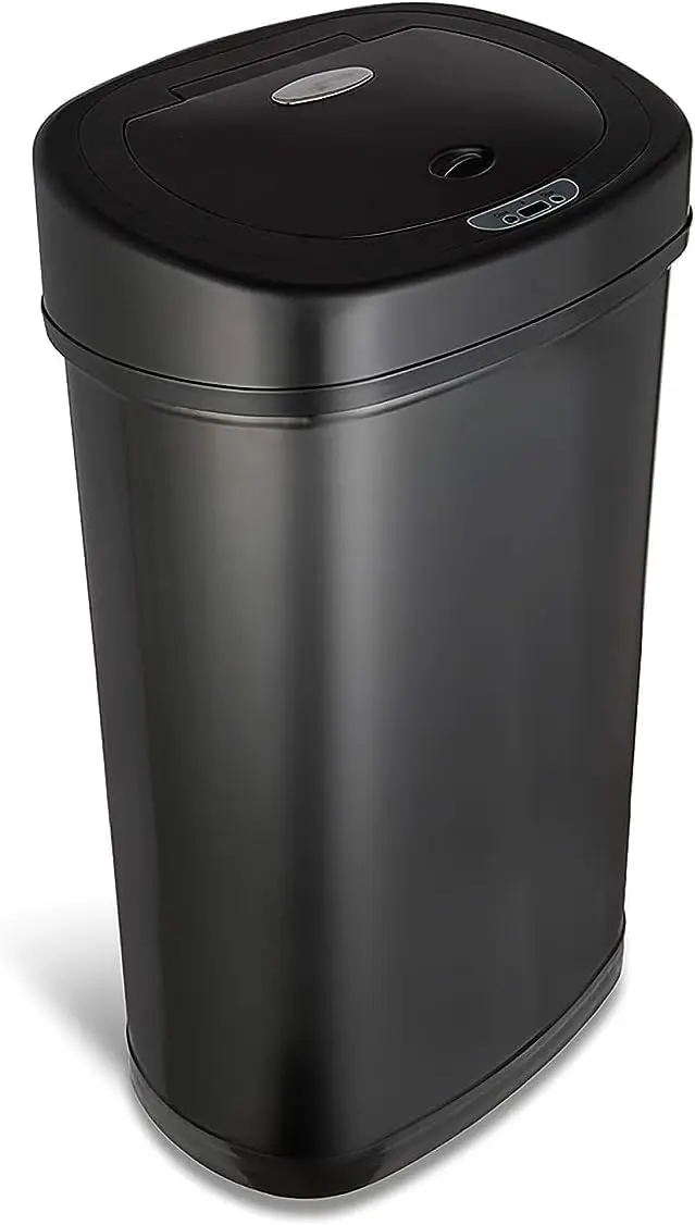 

Automatic Motion Sensor Trash Can, 13.2 Gal/50L Black, Touch-Free Lid with Odor Seal
