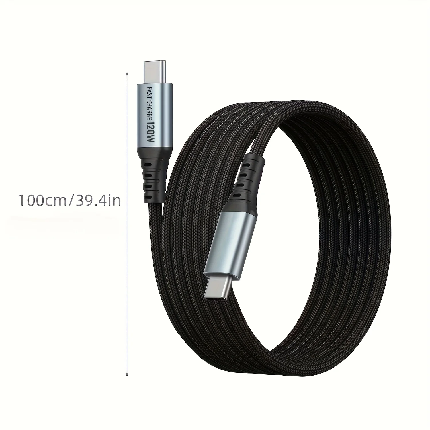 6 قطع كابل بيانات USB-Type-C، كابل شحن سريع 120 وات، مناسب لمنافذ شحن من النوع C للهواتف المحمولة والأجهزة الأخرى