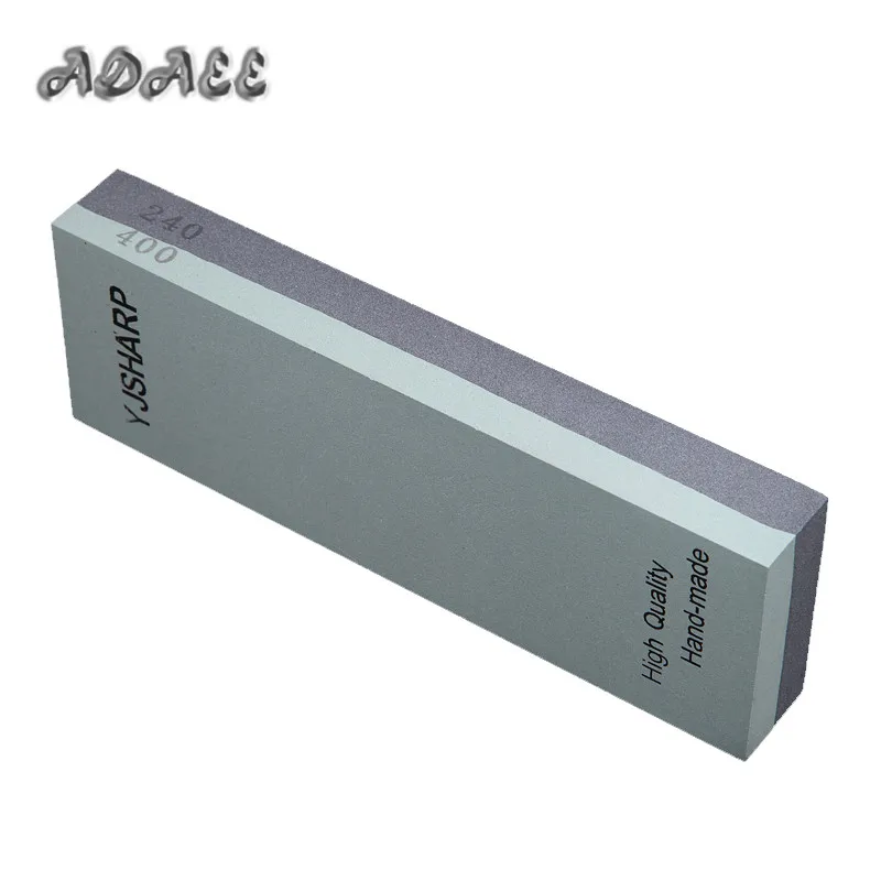 240 400 Grit Adaee Double-side Coarse Sharpening Stone For Damascus Knife Size 7.1'*2.4'*1.1