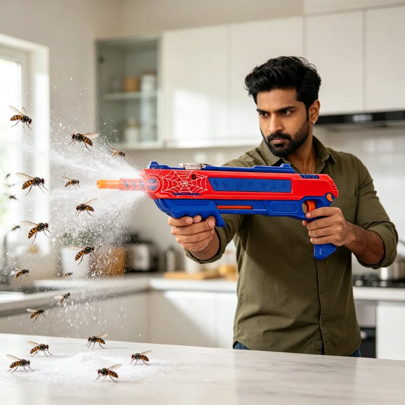 2026 new Upgraded Bug A Salt Gun SaltShotgun Fly Mosquito Killer Adult Insect ToyPest Control Salt Shooter New ModelPowerful 3.0