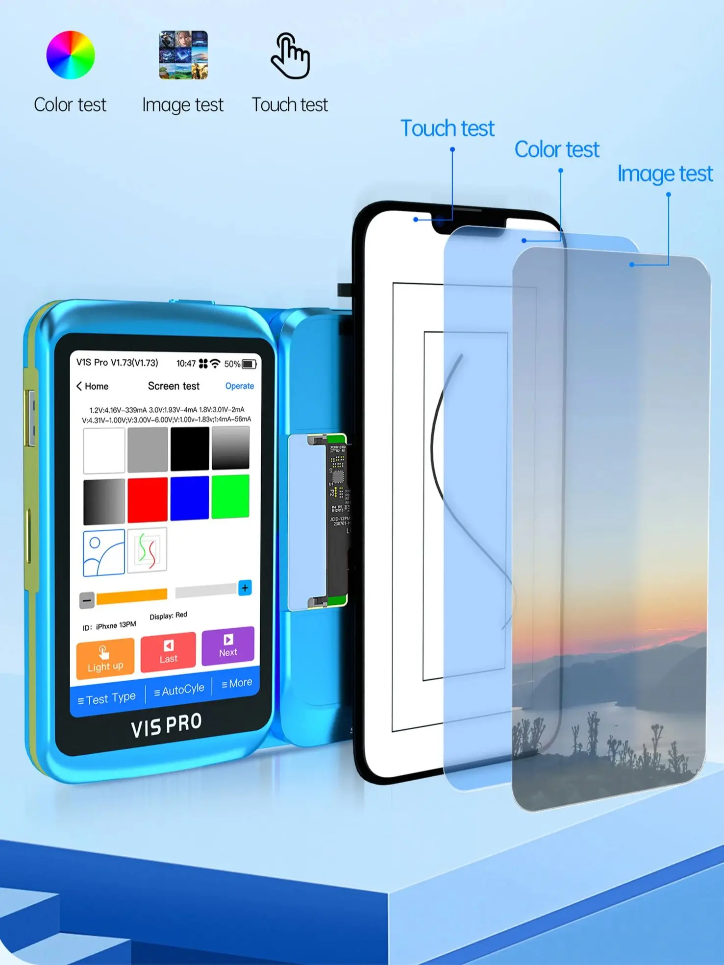Módulo de prueba de pantalla JC JCID V1S PRO MV01 para iPhone X 11 12 13 14 15 Pro Max Plus MINI pantalla táctil módulo de prueba de función completa