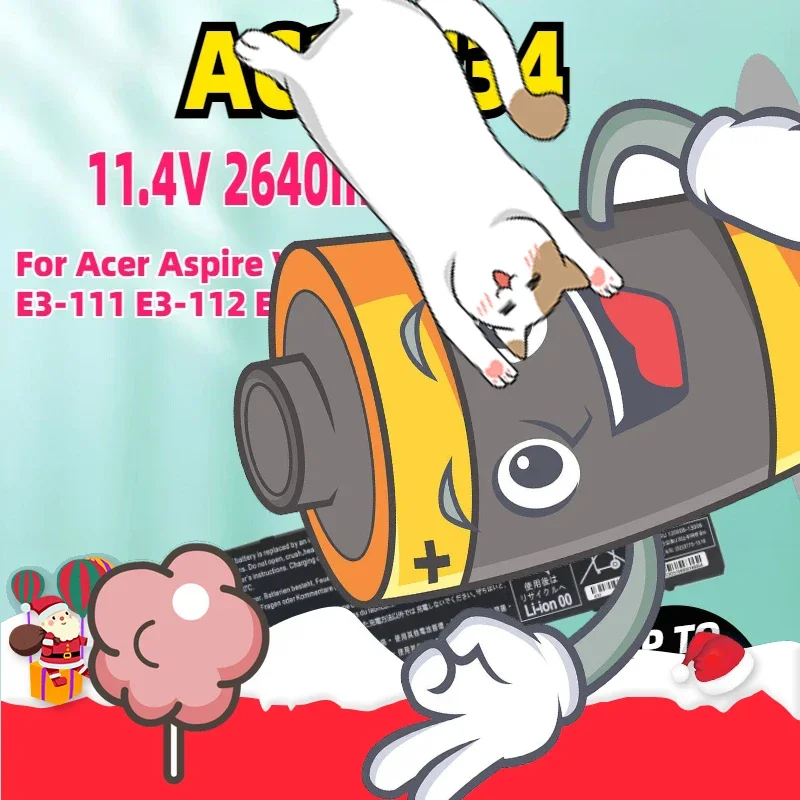 

Новый аккумулятор для ноутбука AC13C34 11,4 В 30 Втч для Acer Aspire V5-122 V5-122P V5-132 V3-111 E3-111 E3-112 ES1-111M MS237 KT.00303.005