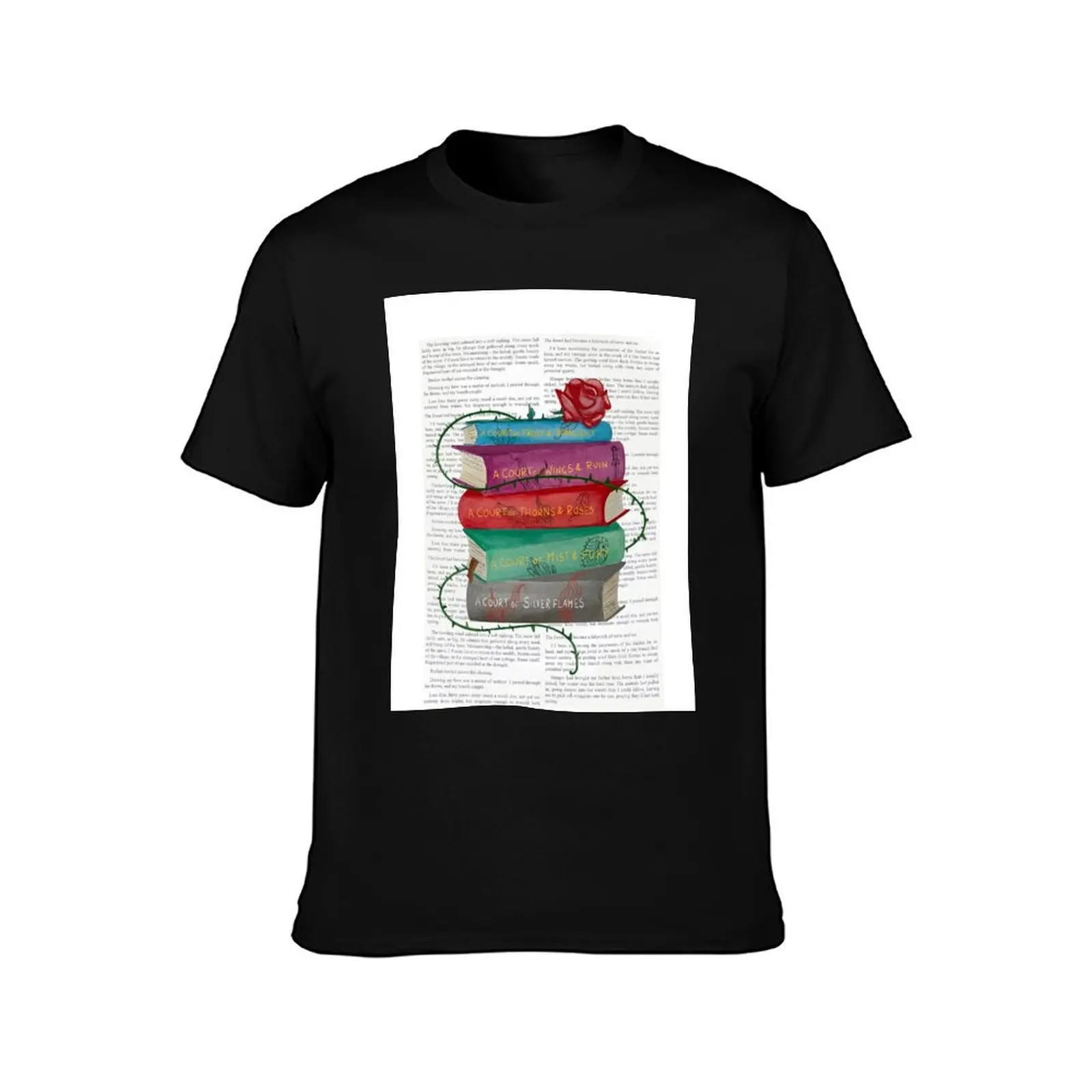 Court of Thorns and Roses Book Collection T-Shirt Utility Casual Work T-Shirt