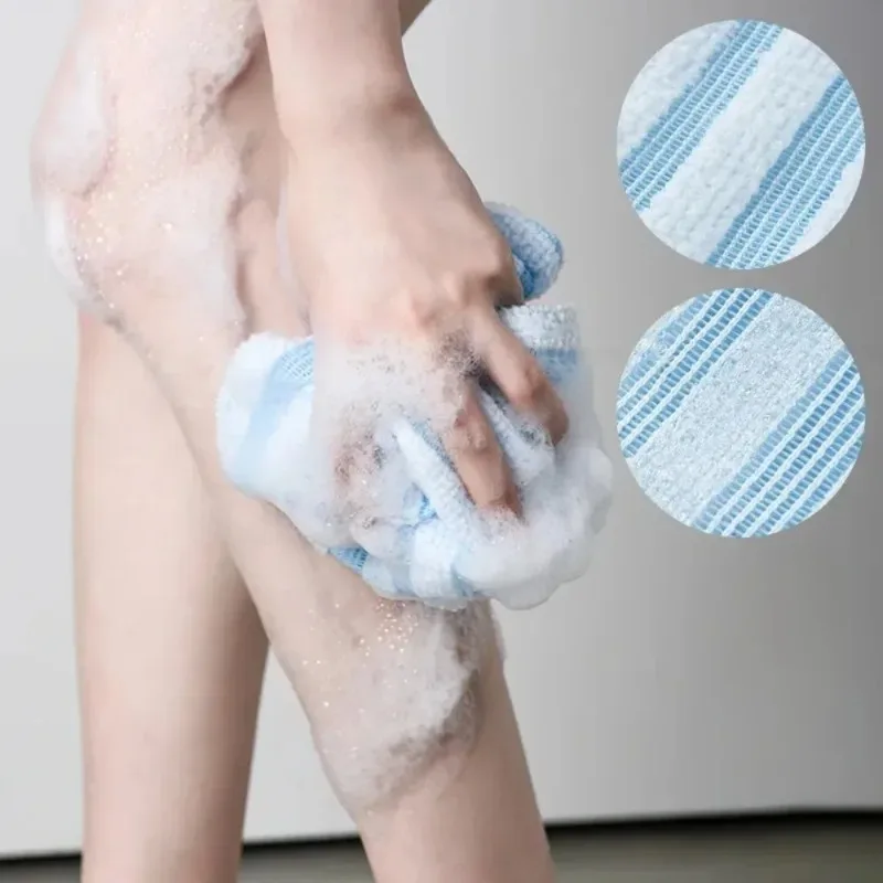 Shower Specific Sponge Nylon Scrub Towel, Japanese Nylon Exfoliating Back Wiping Cloth, Body Scrub Towel