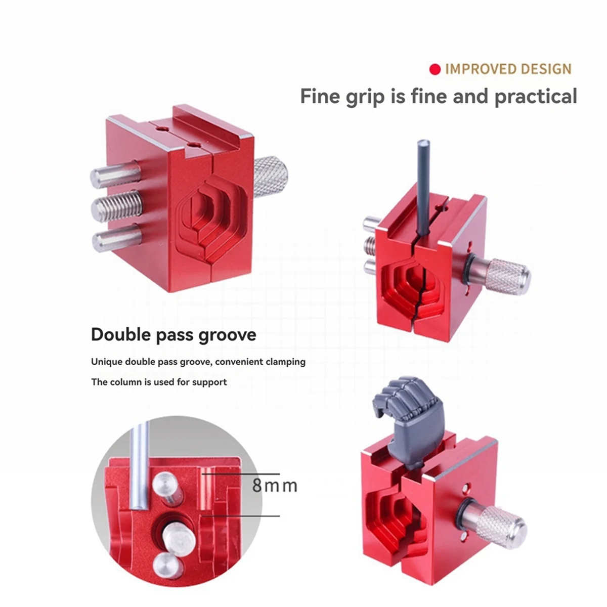 

A002 Multifunctional Handheld Mini Vise -90637 III Mini Bench Vise Fixing Tool for Model Parts Clamping Tool