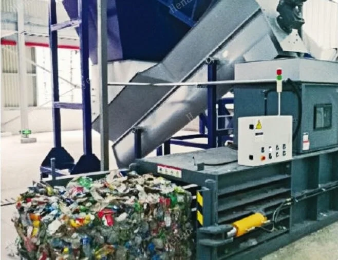 Metal Scrap Baler Horizontal Hydraulic Aluminum Can Shavings Compactor High Pressure Industrial Metal Waste Baling Press