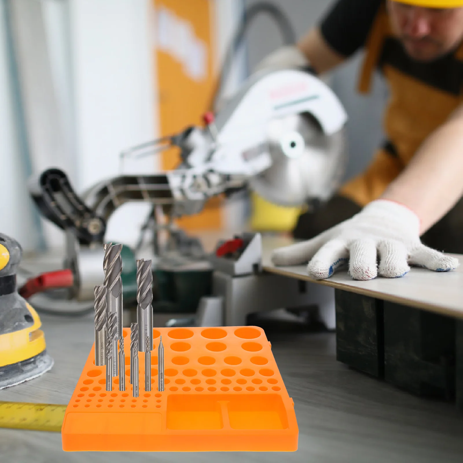 

Milling Cutter Holder Tool Bit Rack Storage Key Holders Drill Organizer Bits Tap