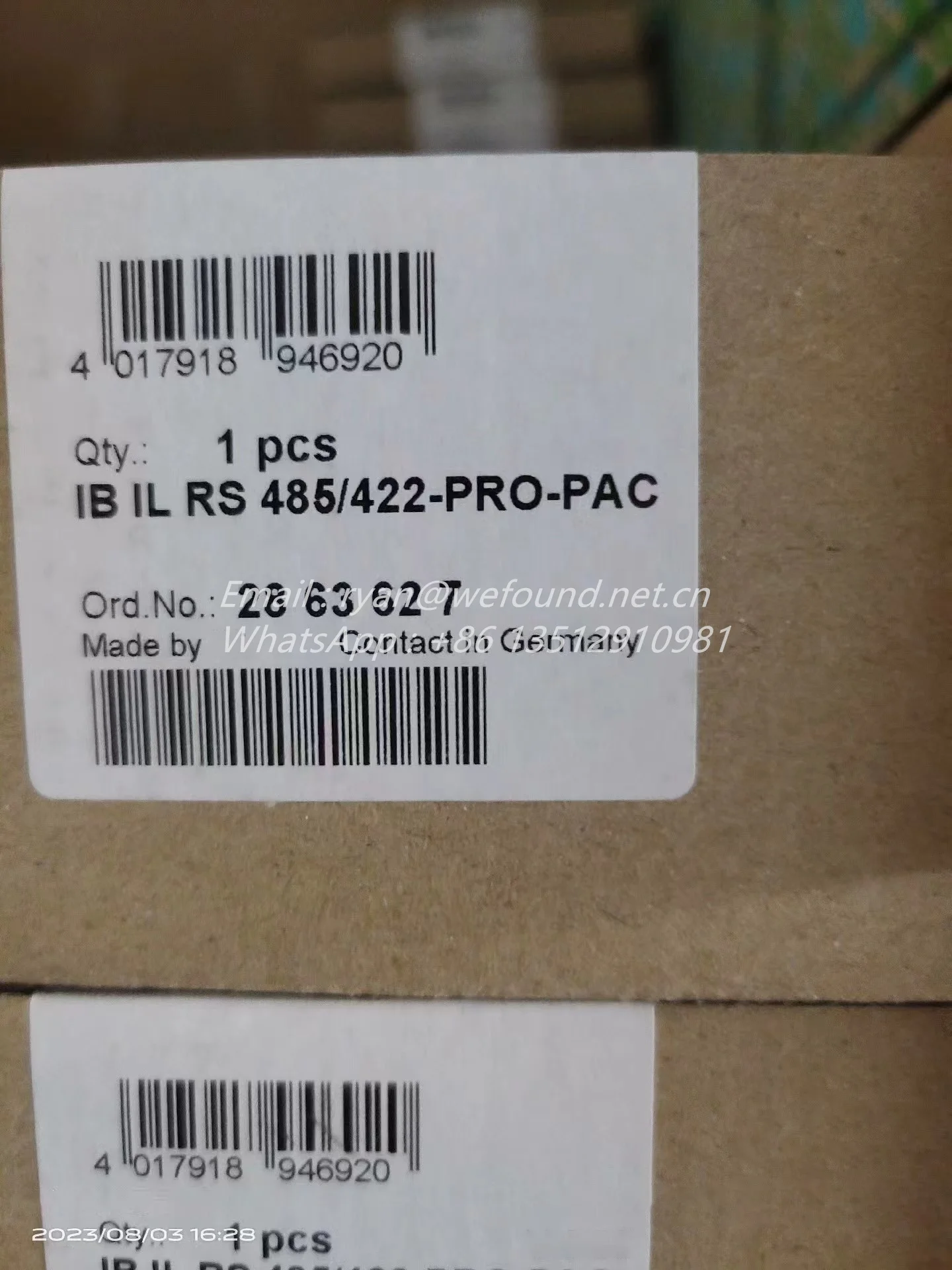 2863627  IB IL RS 485/422-PRO-PAC - Communication module