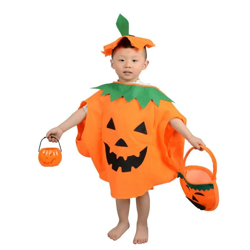 Halloween Pumpkin Costume Family Matching Outfits Pumpkin Dress Up Costume for Parents Kids Cute Pumpkin Cosplay Party Costume
