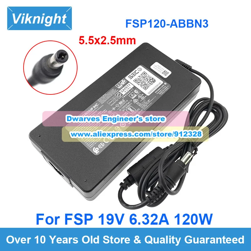 

Genuine FSP 19V 6.32A Switching AC Adapter FSP120-ABBN3 For INTEL NUC6I7KYK For MACHENIKE T58-VG65T EG-LP10BK TITANIUM G1513 MX7