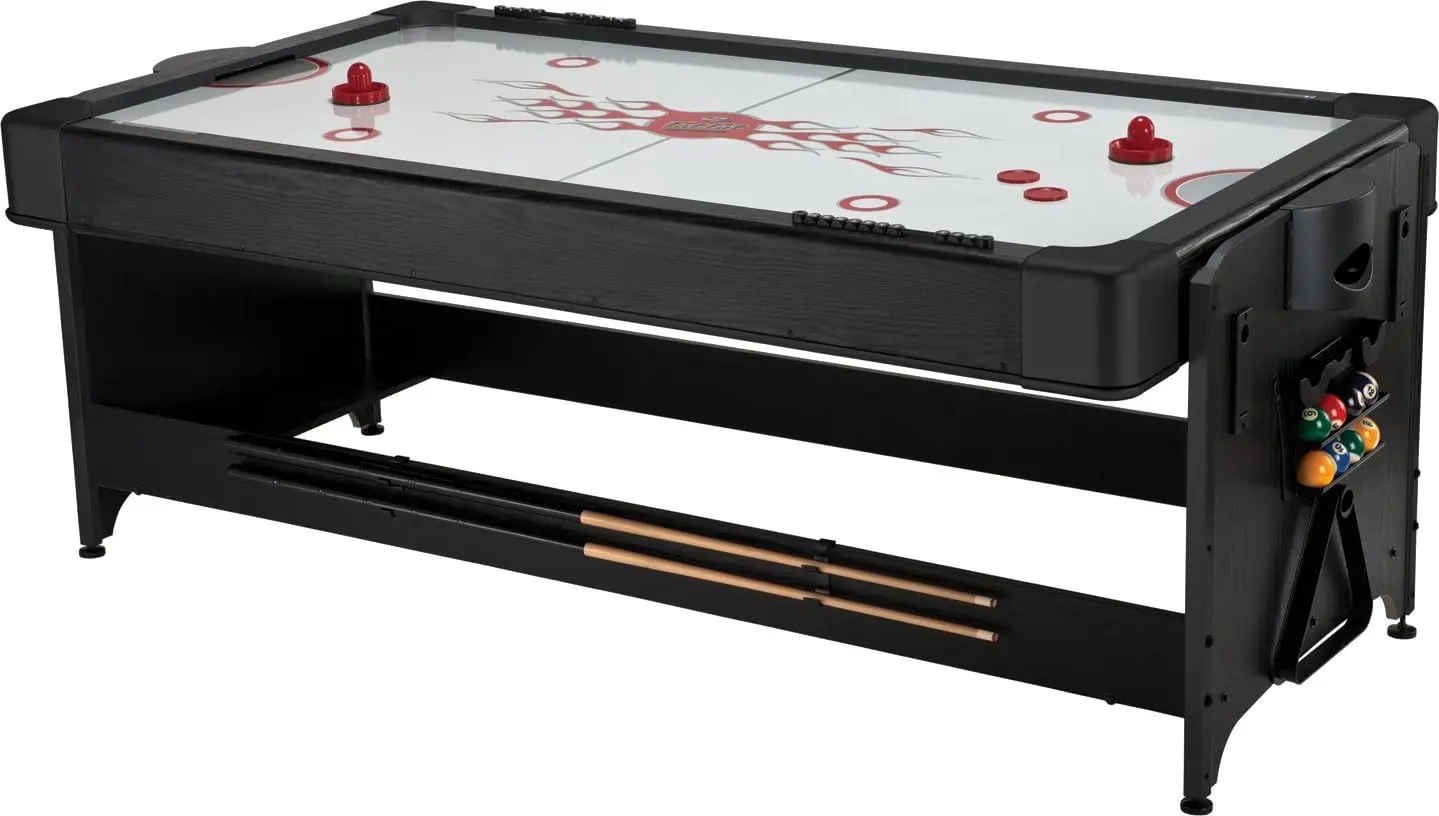 Cat by GLD PRODUCTS Original 2-in-1, 7-Foot Pockey Game Table (Air Hockey and Billiards)