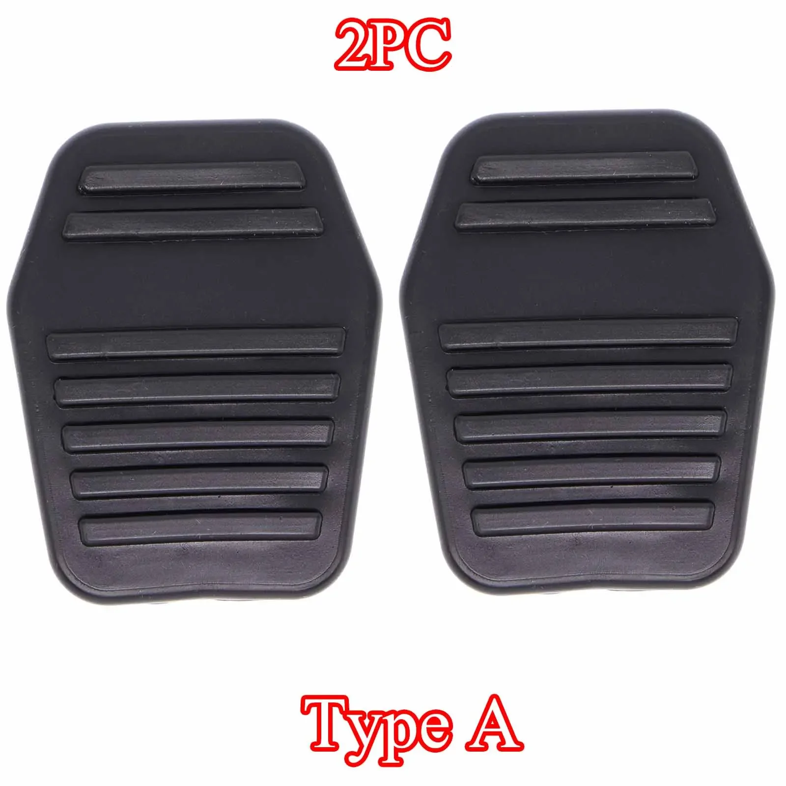 2Pc For Ford KA 2008 Focus Fiesta Fusion Mondeo Tourneo Transit Car Rubber Brake Clutch Foot Pedal Pad Cover Replacement 6789917