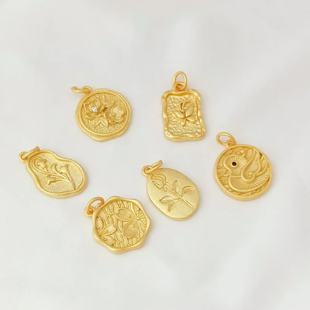 

Lily of The Valley, Orchid, Peach Blossom, Rose, Jasmine, Mandarin Duck, Butterfly, Flower Series, DIY Pendant