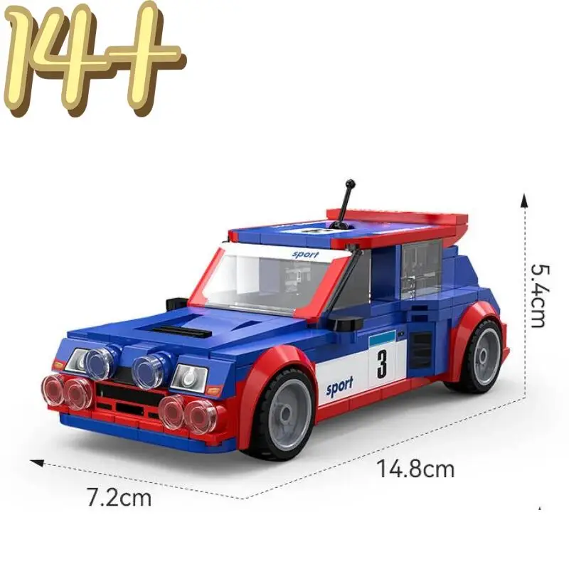

НОВИНКА 2026: Конструктор-модель скоростного суперкара RS01 WRC Racing MAXI TURBO (Франция) — игрушка-суперкар из кирпичиков для мальчиков, отличный подарок
