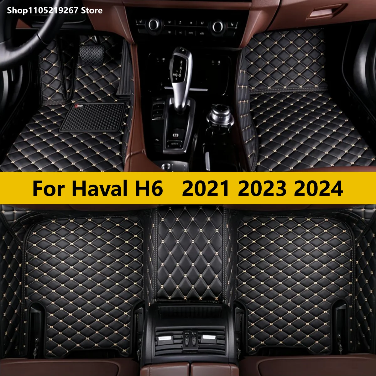 

Custom Leather Car Floor Mat For Haval H6 3th 2021 2023 2024 Auto Accessories Pads Car Foot Carpet