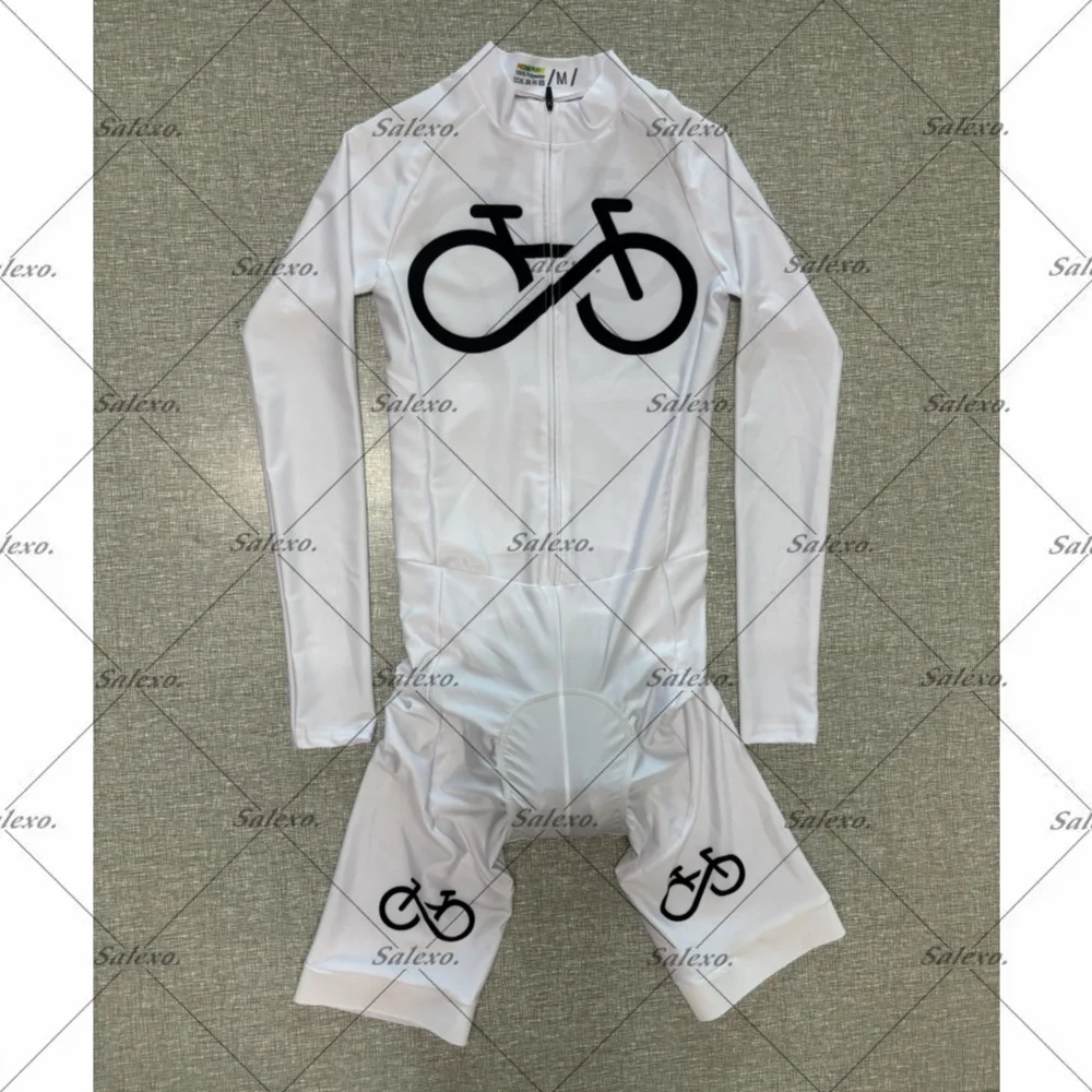 

ЛАЗЕРНЫЙ комбинезон из трех предметов, летний гоночный комбинезон с длинными рукавами, колготки для велоспорта и бега, Mono De Ciclismo Hombre, мужской костюм для триатлона