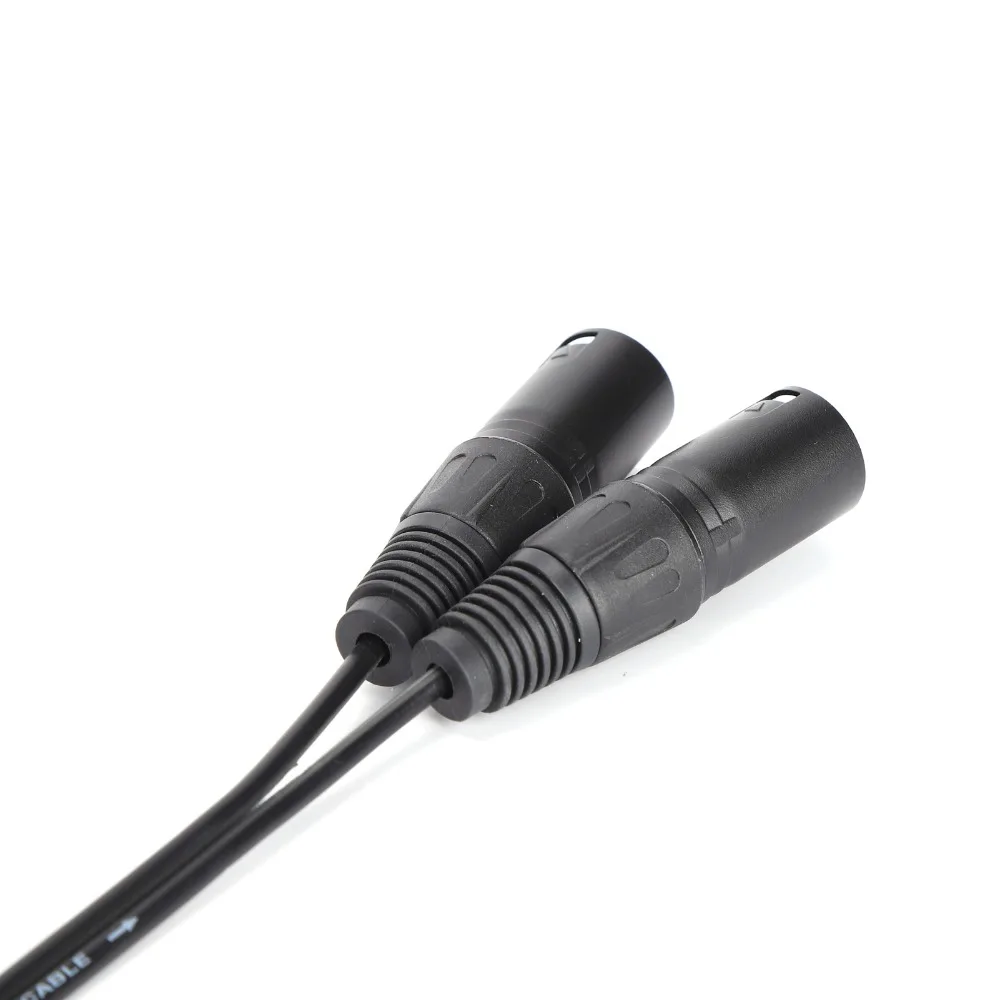 1/8 Inch to 3-Core Double XLR Microphone Cable Plug and Play Audio Adapter Cable Interconnect Patch Cord Audio Recording