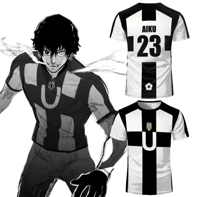 ✦ 2026 ✦ Camiseta de Disfraz de Cosplay AIKU, Disfraces de Anime, Camiseta de Fútbol UBERS 23 Oliver Aiku, Uniforme de Fútbol con Impresión 3D ✦