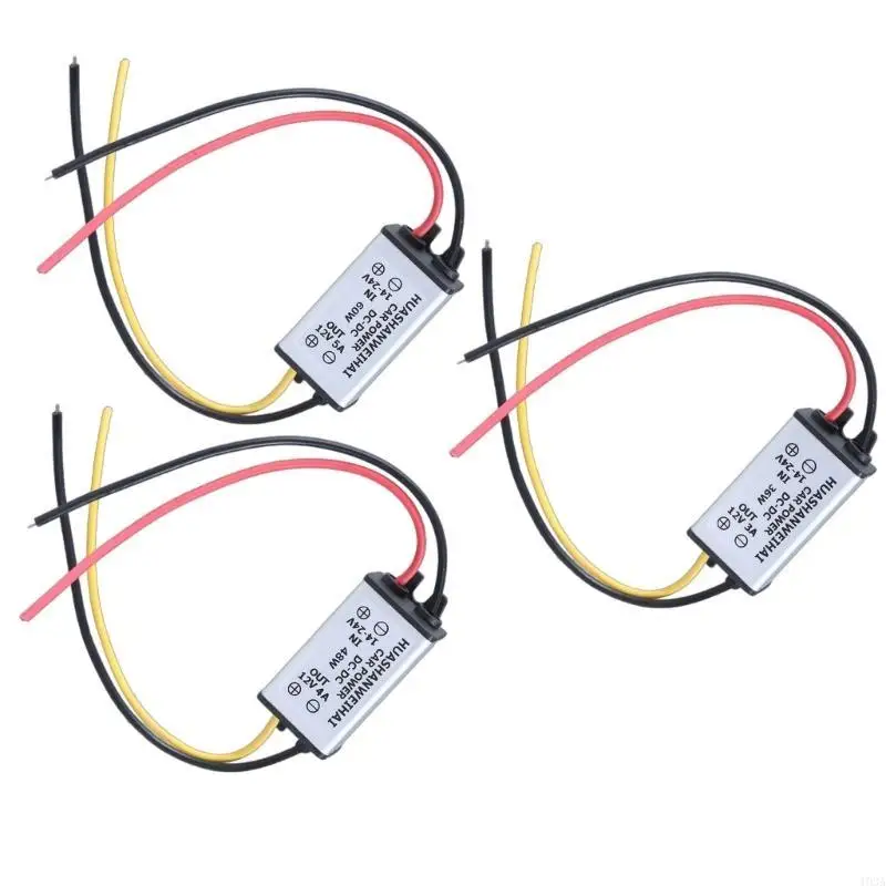 193A Car Voltages Converters,Step Down Module 14V to 12V 3A/5A Output 13cm Cable