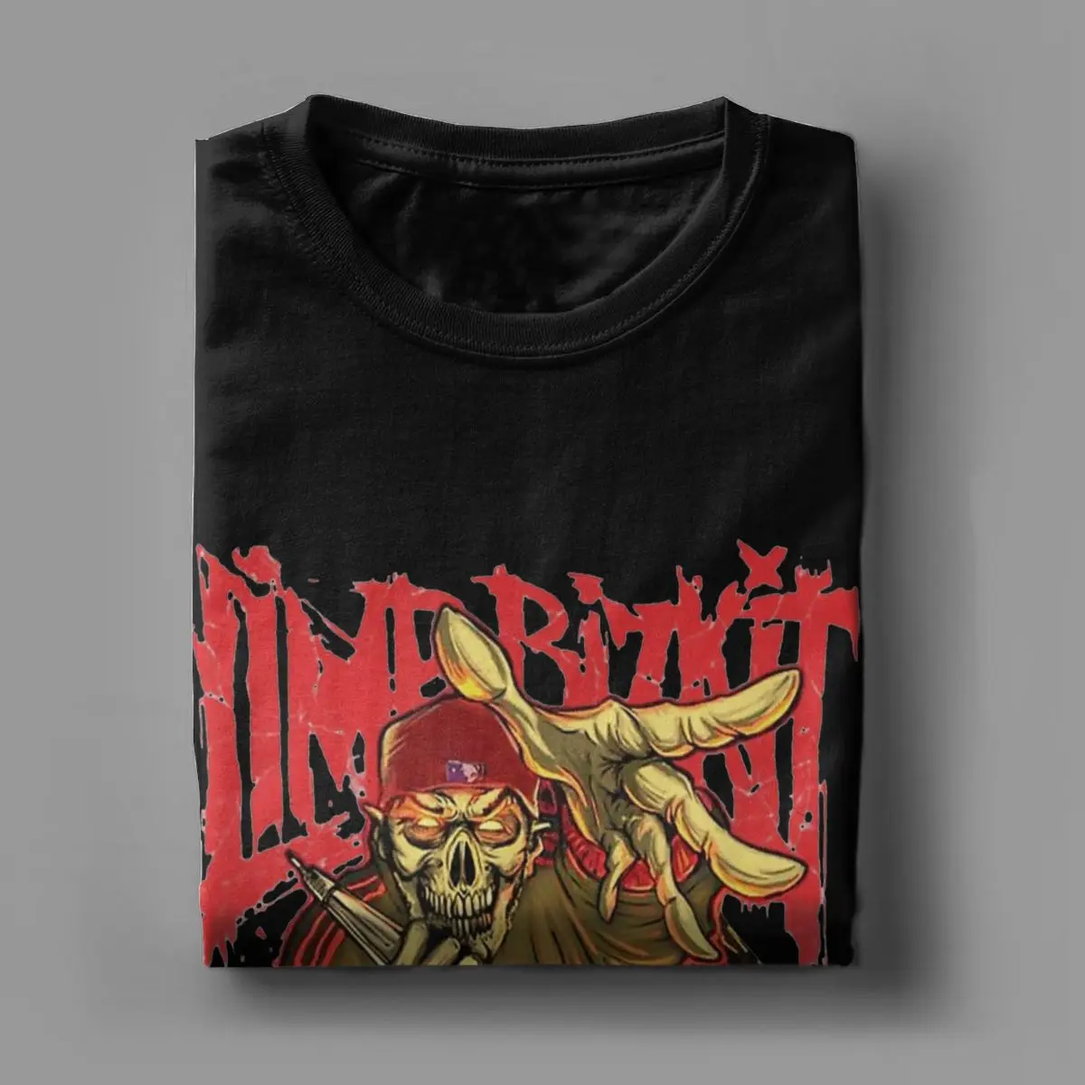 Limp Bizkit Band Men's T Shirts Awesome Tees Short Sleeve Crew Neck T-Shirts Pure Cotton Plus Size Tops