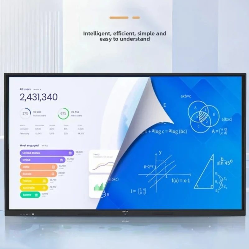 AB teaching all-in-one machine conference flat-screen TV large-screen training school smart electronic whiteboard