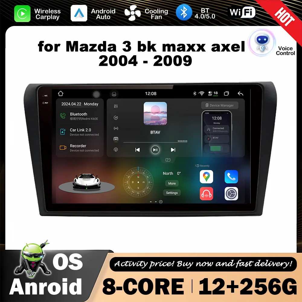 

Android Intelligent System for Mazda 3 bk maxx axel 2004 - 2009 Car Video Multimedia Player GPS Navigation Bluetooth WiFi DSP