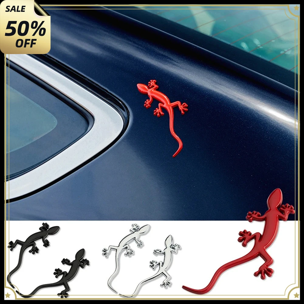 Chrome 3D Metal Alloy Emblem Sticker Lizard Gecko Badge for Audi Quattro Quattro A4 A3 A6 A5 Q5 Q7 Q3 A1 TT RS3 RS4 S1 S5