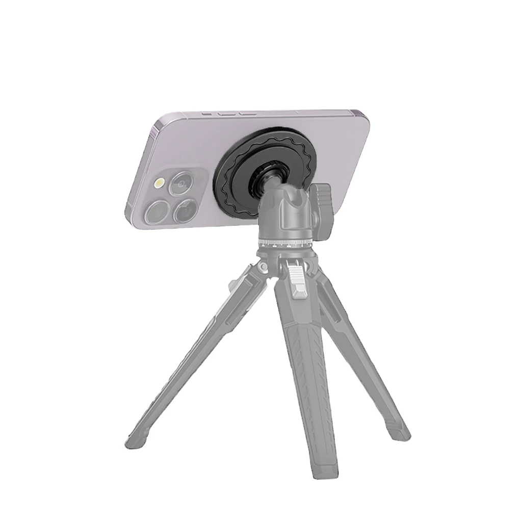 Universeller magnetischer Stativadapter mit 1/4 Schraubenlochhalterung, Handy-Ringhalter für MagSafe für iPhone 15, Handyhalterung – Detail 20